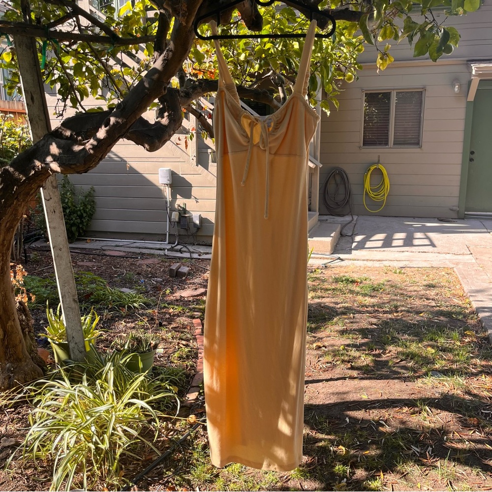 Large Yellow Maxi Dress- by Lost + Wander